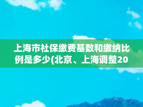 上海市社保缴费基数和缴纳比例是多少(北京、上海调整2024年度社保缴费基数上下限)