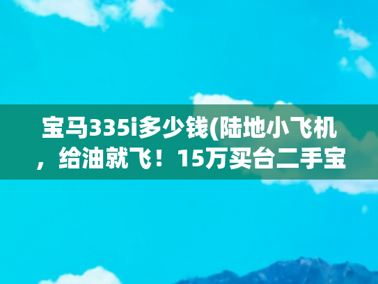 宝马335i多少钱(陆地小飞机，给油就飞！15万买台二手宝马335i值不值？)