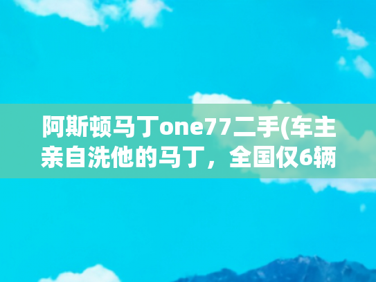 阿斯顿马丁one77二手(车主亲自洗他的马丁，全国仅6辆，如今降2000多万都没人要)
