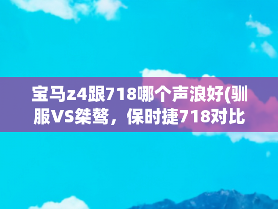 宝马z4跟718哪个声浪好(驯服VS桀骜，保时捷718对比宝马Z4，谁是你的菜)