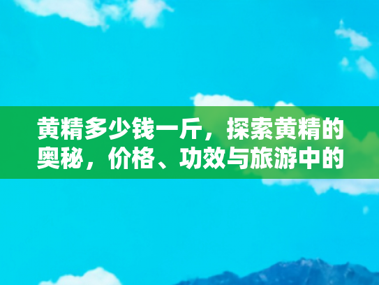 黄精多少钱一斤，探索黄精的奥秘，价格、功效与旅游中的黄精体验