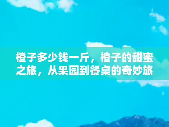 橙子多少钱一斤，橙子的甜蜜之旅，从果园到餐桌的奇妙旅程