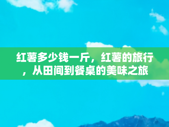 红薯多少钱一斤，红薯的旅行，从田间到餐桌的美味之旅