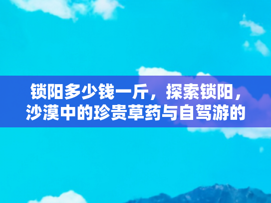 锁阳多少钱一斤，探索锁阳，沙漠中的珍贵草药与自驾游的完美邂逅