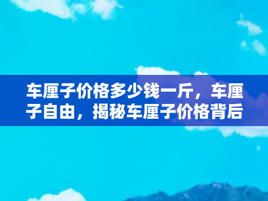 车厘子价格多少钱一斤，车厘子自由，揭秘车厘子价格背后的旅行与汽车生活