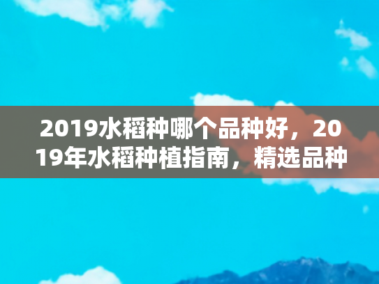 2019水稻种哪个品种好，2019年水稻种植指南，精选品种推荐与种植技巧