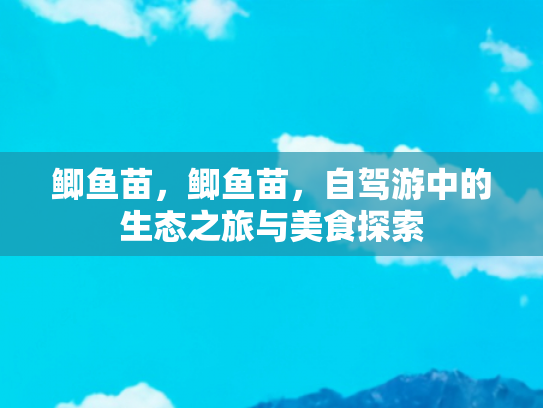 鲫鱼苗，鲫鱼苗，自驾游中的生态之旅与美食探索