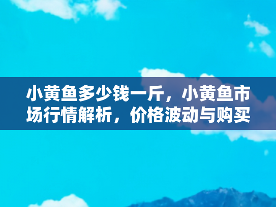 小黄鱼多少钱一斤，小黄鱼市场行情解析，价格波动与购买指南