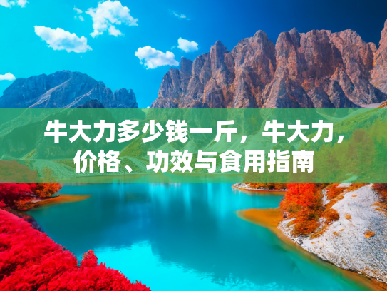 牛大力多少钱一斤，牛大力，价格、功效与食用指南
