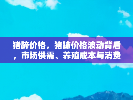 猪蹄价格，猪蹄价格波动背后，市场供需、养殖成本与消费者偏好的交织影响