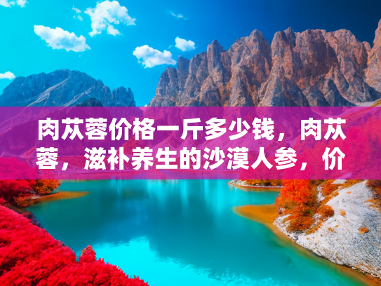 肉苁蓉价格一斤多少钱，肉苁蓉，滋补养生的沙漠人参，价格解析与购买指南