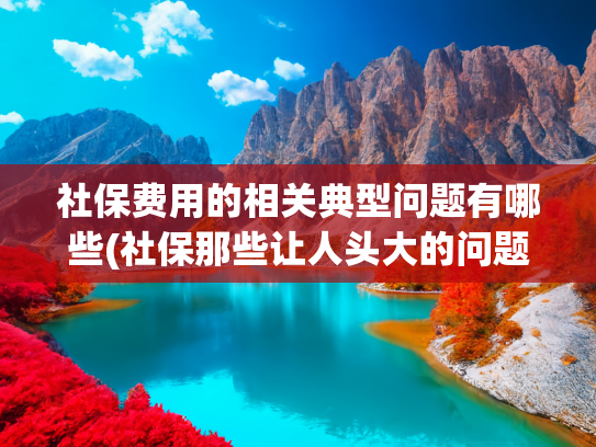社保费用的相关典型问题有哪些(社保那些让人头大的问题，一次性给你整明白)