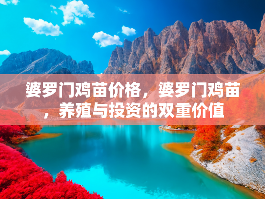 婆罗门鸡苗价格，婆罗门鸡苗，养殖与投资的双重价值