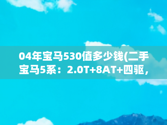 04年宝马530值多少钱(二手宝马5系：2.0T+8AT+四驱，11万公里，20.8万值不值？)